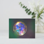 Zwevende bel reflectie briefkaart (Staand voorkant)