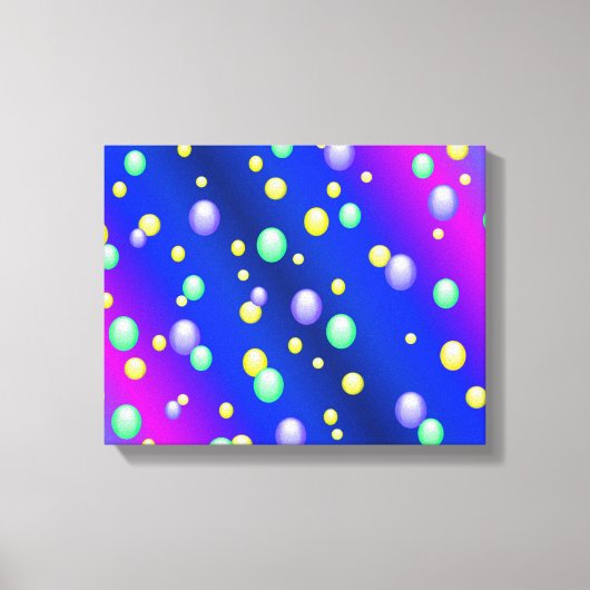 Zwevende Bellen Canvas Afdruk (Voorkant)