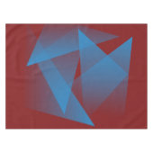 Zwevende blauwe fragmenten tafelkleed (Voorkant (Horizontaal))