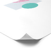 Zwevende Cirkel 5 Abstracte Kunst Poster (Hoek)
