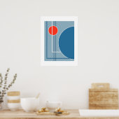 Zwevende Cirkels 11 Poster (Keuken)