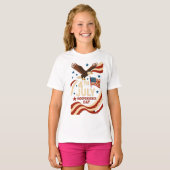 Zwevende Geest van Vrijheid. T-shirt (Voorkant volledig)