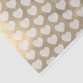 Zwevende harten op gouden wolken bruiloft romantis tissuepapier (Detail)