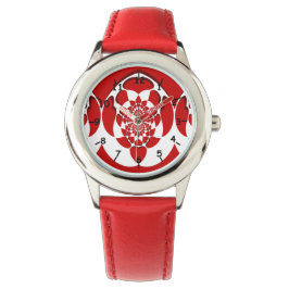Zwevende harten polshorloge horloge