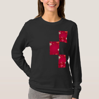Zwevende Hartjes Ballon Design – Valentijnsdag T-shirt