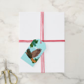 Zwevende Havik Cadeaubijsluiter  Cadeaulabel (Met Touw)