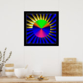 zwevende kegel poster (Keuken)