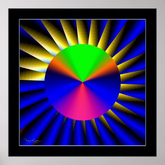 zwevende kegel poster (Voorkant)