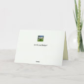 Zwevende kikker dank u bedankkaart (Achterkant)