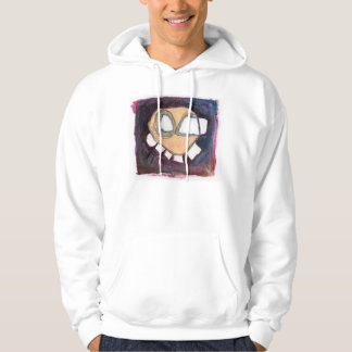 zwevende kop op een hooi hoodie