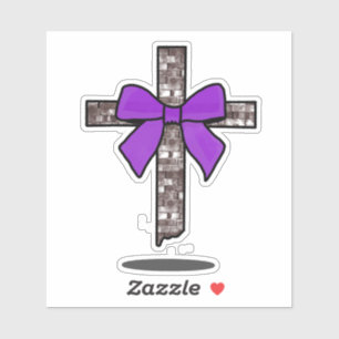 zwevende kruissticker sticker