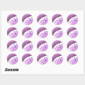 Zwevende Kubussen en Harten Ronde Sticker (Vel)
