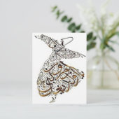 zwevende lijnen briefkaart (Staand voorkant)