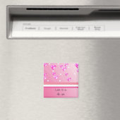 Zwevende Roze Harten Magneet (Insitu (Vaatwasser))