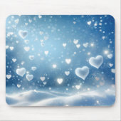 Zwevende sneeuwharten muismat (Voorkant)