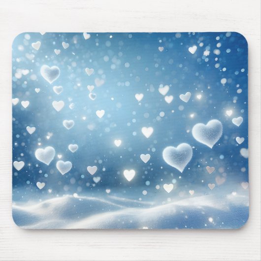 Zwevende sneeuwharten muismat (Voorkant)