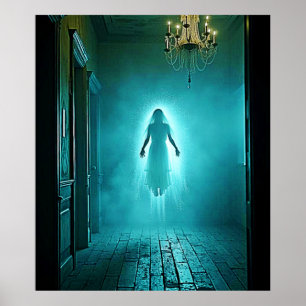 zwevende spookachtige verschijning poster