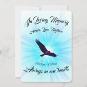 Zwevende vogel, ter nagedachtenis  (Voorkant)