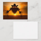 ZWEVENDE VOGELVERSCHRIKKER NOTITIEKAARTJE (Voorkant / Achterkant)