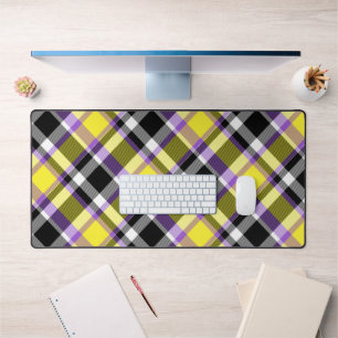 Zweverige Eclectische Boho Nonbinaire Plaid Pride Bureaumat