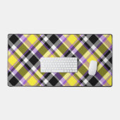Zweverige Eclectische Boho Nonbinaire Plaid Pride Bureaumat (Keyboard & Muis)