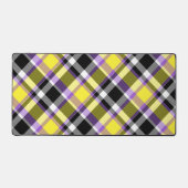 Zweverige Eclectische Boho Nonbinaire Plaid Pride Bureaumat (Voorkant)