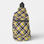 Zweverige Eclectische Boho Nonbinaire Plaid Pride  Sling Bag (Voorkant)