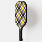 Zweverige Eclectische Boho Nonbinary Gestreepte Pr Pickleball Paddle (Links)