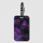 Zweverige Paarse Roze Bokeh Abstracte Bagage Label (Voorkant (verticaal))