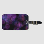 Zweverige Paarse Roze Bokeh Abstracte Bagage Label (Voorkant (horizontaal))