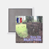 zWF006 MATA UTU, Wallis en Futuna, Fridge Magneet (Voorkant / Achterkant)
