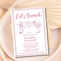 Zwierige Cocktails Roze Laten we Brunchen Elke Eve
