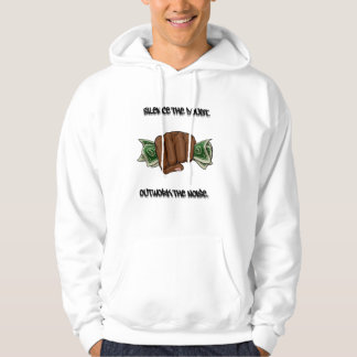 Zwijg de twijfel. Werk het lawaai uit. Hoodie