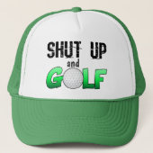 Zwijg en Golf Trucker Pet (Voorkant)