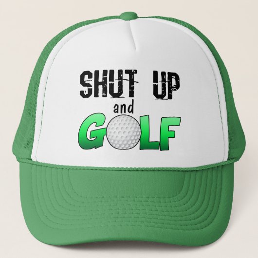 Zwijg en Golf Trucker Pet (Voorkant)