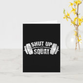 Zwijg en hurktraining Fitness Gym Workout 1 Kaart (Gele Bloem)