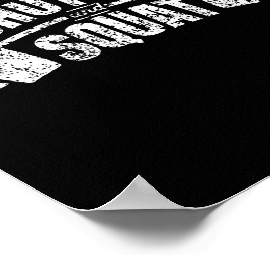 Zwijg en hurktraining Fitness Gym Workout 1 Poster (Hoek)