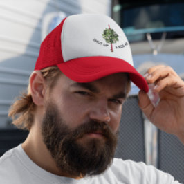 Zwijg en kus me Mistletoe Trucker Pet