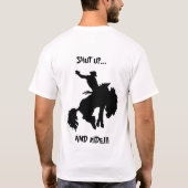 Zwijg en Ride T-shirt (Achterkant)