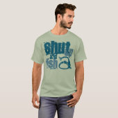Zwijg en vis - Grappig Geviste Shirten T-shirt (Voorkant volledig)