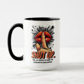 Zwijg, ik probeer mijn eigen geniale grappig te ho mok (Links)