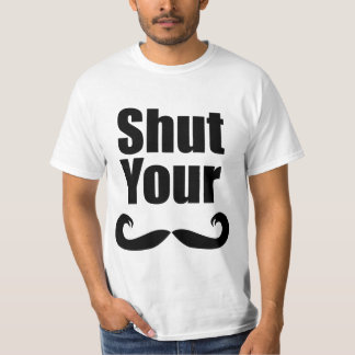Zwijg je Stache Light-Shirt T-shirt
