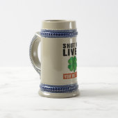 Zwijg lever bierpul (Voorkant links)