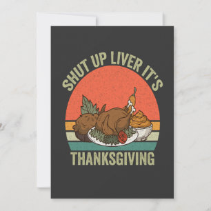 Zwijg Lever Het is Thanksgiving Grappig Turkije Re Kaart