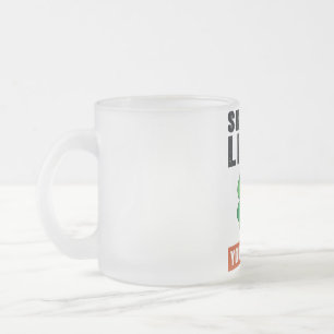 Zwijg lever matglas koffiemok