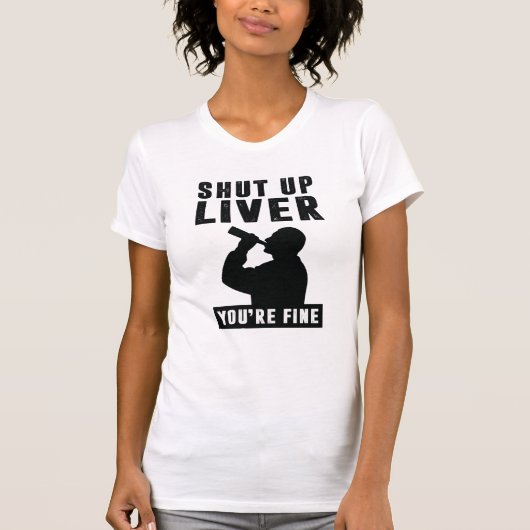 Zwijg lever t-shirt (Voorkant)