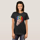 Zwijg omhoog Druppelen Regenboog Lippen Hand Gay P T-shirt (Voorkant volledig)