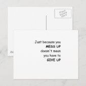 Zwijg opgeven briefkaart (Voorkant / Achterkant)