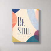 ZWIJG | Psalm 46:10 Christelijk Canvas Afdruk (Voorkant)