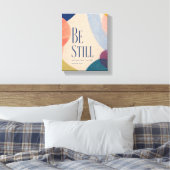 ZWIJG | Psalm 46:10 Christelijk Canvas Afdruk (Insitu (Slaapkamer))